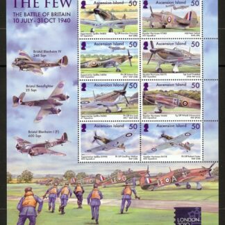 2010 Ascension Island SG.1074-81  Battle of Britain sheetlet U/M (MNH)