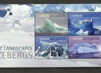 2011 AAT  Icebergs mini sheet SG.  MS202 u/m (MNH)