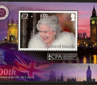 2011 Falkland Islands 100th Anniversary of the CPA M/S1202  mini sheet. U/M (MNH)