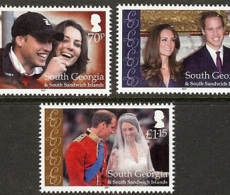 2011 South Georgia Royal Wedding SG.529/31 set 3 values U/M