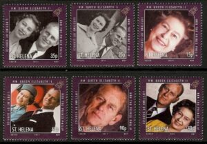 2011 St Helena -  Lifetime of Service Queen Elizabeth II & Prince Philip SG.1148-53 set of 6 values