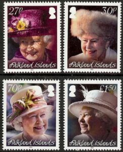 2011 Falkland Islands SG.1198-1201 85th Birthday Queen Elizabeth II. U/M  (MNH).