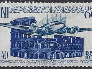1952 Italy - SG.823 60L blue  First Civil Aeronautical Conference. Rome. U/M (MNH)