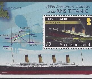 2012 Ascension Is. RMA Titanic -  mini sheet MS.1138 U/M (MNH)