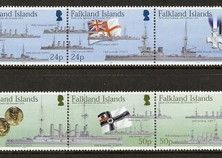2004 Falkland Is. 90th Anniv. Battle of The Falklands. SG.1002/7 MNH
