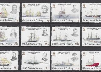 2008 British Antarctic Territories. SG.461-72  Explorers & Ships.  U/M (MNH)