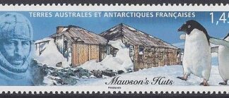 2013 French Antarctic SG.697  'Mawsons Huts' & Penguins. U/M (MNH)