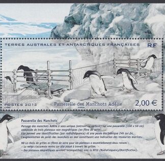 2012 French Antarctic MS.681  Adelie Penguins  Mini Sheet U/M (MNH)