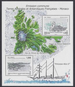 2012 French Antarctic - MS.674 Kergulen Archipelago Ille du Prince de Monaco u/m (MNH)
