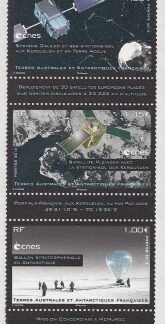 2012 French Antarctic - Space & Penguins SG.675-9 set of 5 values U/M (MNH)
