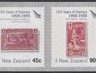 2005   SG.2783-4 Anniversary of New Zealand Stamps S/Adh. pair. U/M (MNH)
