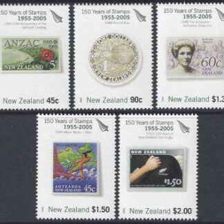 2005 SG.2791-5  Anniversary of New Zealand Stamps 3rd series. set 5 values  U/M (MNH)