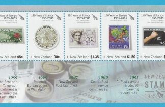 2005  MS.2796 Anniversary of New Zealand Stamps 3rd series. mini sheet U/M (MNH)