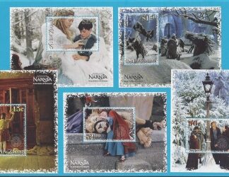 2005  New Zealand MS.2834-8 Chronicles of Narnia Mini Sheets set 5  U/M (MNH)