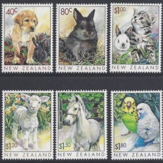 1999 New Zealand Popular Pets SG.2232/7 set 6values U/M