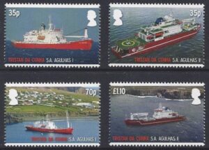 2012 Tristan Da Cunha -  Maiden Voyage of SA Agulhas SG.1054-7  set of 4  unmounted mint (MNH)