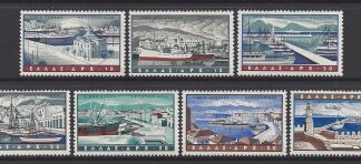 1958 Greece. SG.784/90 AIR. Greek Ports SG.178/790 set 7 values U/M
