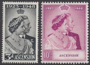 Ascension Island 1948 Royal Silver Wedding SG.50/1 U/M (MNH)