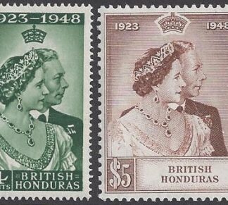 British Honduras - 1948 Royal Silver Wedding SG.164/5  U/M (MNH)