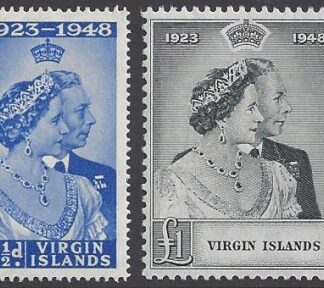 British Virgin Islands - 1948 Royal Silver Wedding SG.124/5  U/M (MNH)