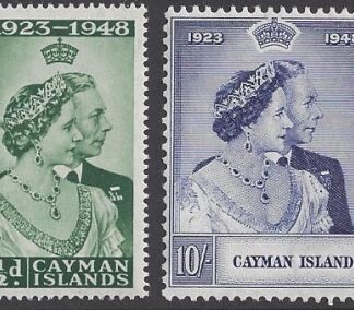 Cayman Islands - 1948 Royal Silver Wedding SG.129/30 U/M (MNH)