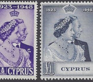 Cyprus - 1948 Royal Silver Wedding SG.166/7  U/M (MNH)