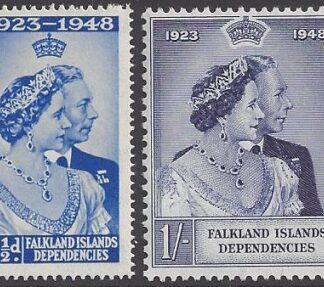 Falkland Islands Dependencies - 1948 Royal Silver Wedding SG. G19-20  U/M (MNH)