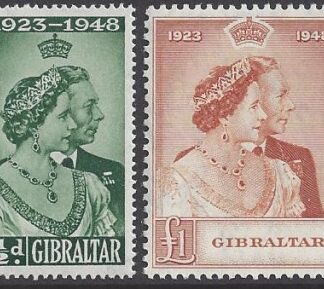 Gibraltar -1948 Royal Silver Wedding SG.134/5  U/M (MNH)