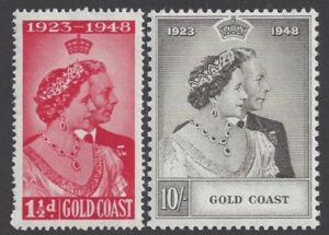 Gold Coast - 1948 Royal Silver Wedding SG.147/8   U/M (MNH)