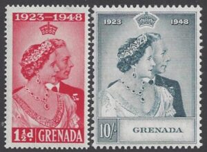 Grenada - 1948 Royal Silver Wedding SG.166/7  U/M (MNH)