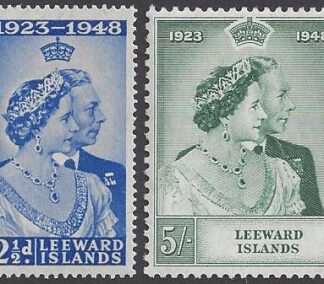 Leeward Islands 1948 Royal Silver Wedding SG.117/8  U/M (MNH)