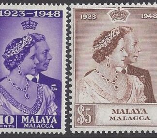 Malaya Malacca - 1948 Royal Silver Wedding SG.1/2 U/M (MNH)