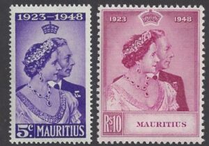 Mauritius - 1948 Royal Silver Wedding SG.270/1  U/M (MNH)