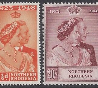 Northern Rhodesia - 1948 Royal Silver Wedding SG.48/9  U/M (MNH)
