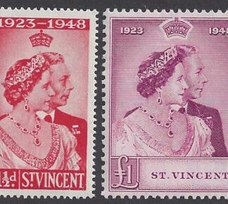 St Vincent - 1948 Royal Silver Wedding SG.162/3  U/M (MNH)