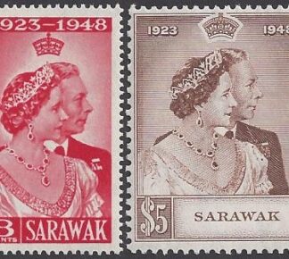 Sarawak - 1948 Royal Silver Wedding SG.165/6  U/M (MNH)