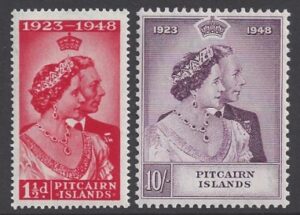 Pitcairn Islands - 1948 Royal Silver Wedding SG.11/12   U/M (MNH)