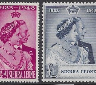 Sierra Leone - 1948 Royal Silver Wedding SG.203/4  U/M (MNH)