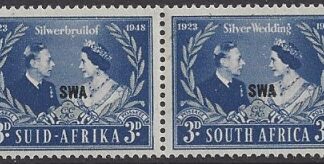 South West Africa (bi-lingual pair) - 1948 Royal Silver Wedding SG.137  U/M (MNH)