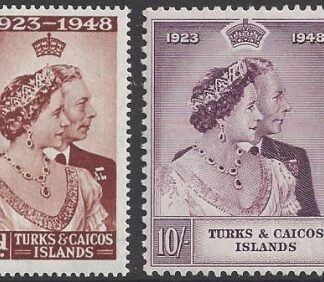 Turks & Caicos Islands - 1948 Royal Silver Wedding SG.208-9   U/M (MNH)