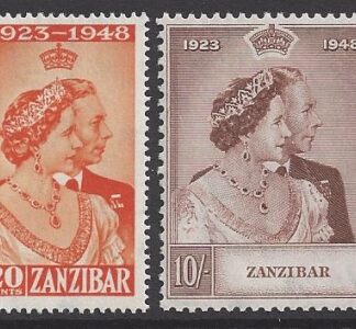 Zanzibar - 1948 Royal Silver Wedding SG.333/4  U/M (MNH)