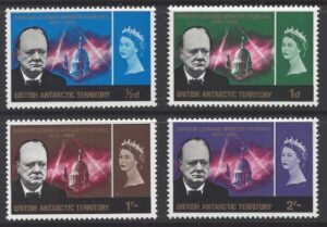 1966 British Antarctic. SG.16-19 Churchill U/M (MNH)