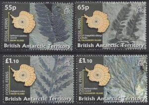 2008 British Antarctic Territories SG.486-9  'Fossil Ferns'  U/M (MNH)