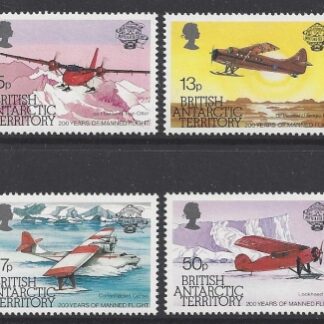 1983 British Antarctic. SG.119-22 Bicent. of Manned Flight.  U/M (MNH)