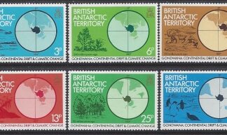 1982 British Antarctic  SG.103-8 Gondwana - Continental Drift & Climate Change. U/M (MNH)