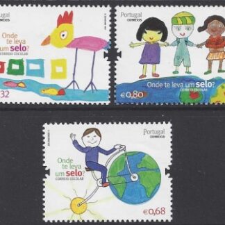 2011 Portugal - SG.3922-4  Childrens Drawings set 3 values U/M (MNH)
