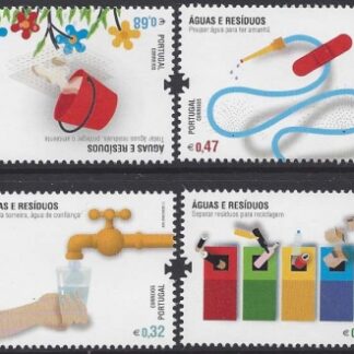 2011 Portugal - SG.3908-11  Environment - Water & Waste Set 4 values U/M (MNH)