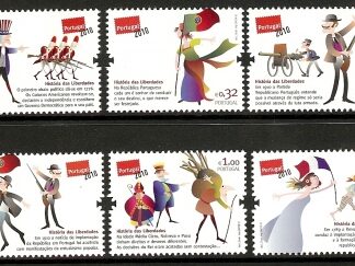 2010 Portugal - SG.3802-7 History of Freedom set 6 values U/M (MNH)