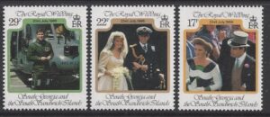 1986 South Georgia - Royal Wedding SG.158/60 set 3 values U/M (MNH)