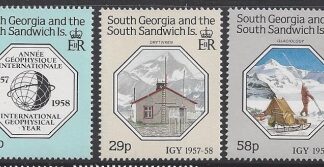 1987 South Georgia - 30th Anniv. of Int. Geophysical Year SG.176/8  set 3 values U/M (MNH)